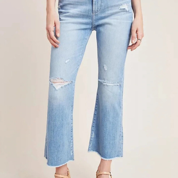 Anthropologie DL 1961 Cropped High Waist Wallace Jean 27 - Picture 6 of 7